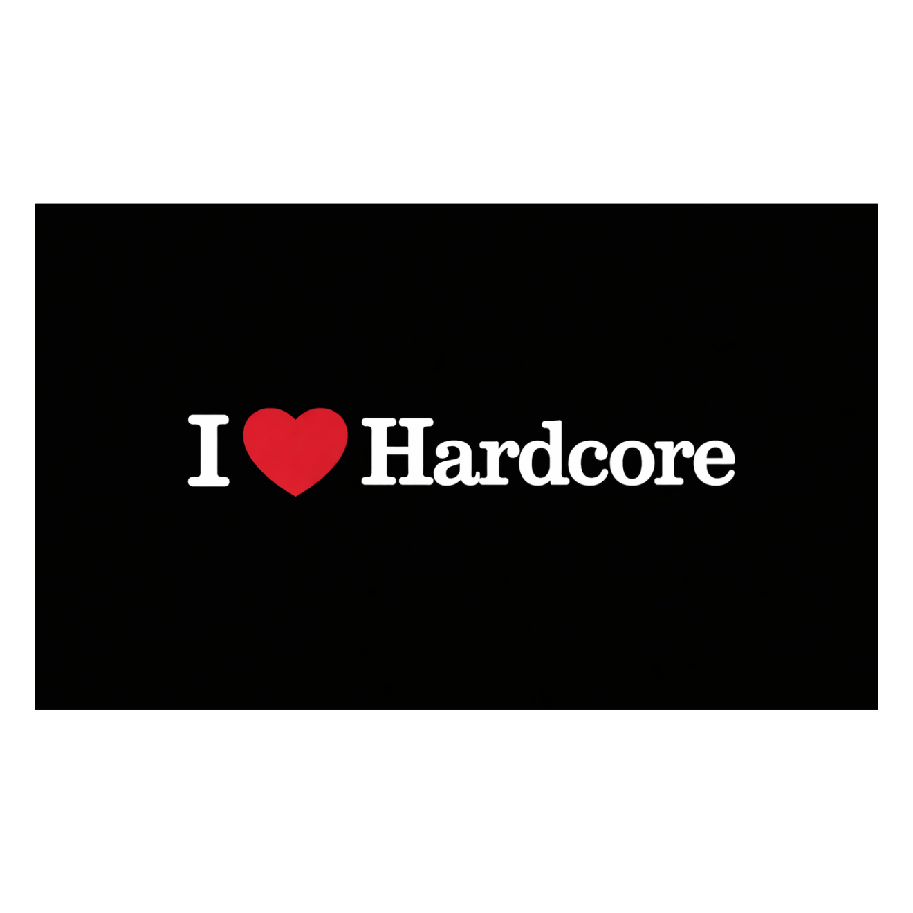 I Love Hardcore Flag