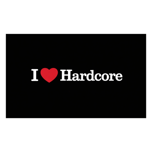 I Love Hardcore Flag